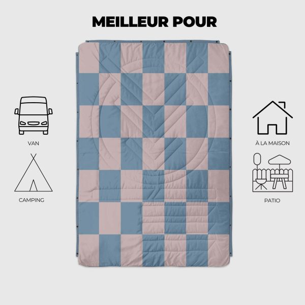 VOITED CloudTouch® Indoor Outdoor Camping Blanket - Blue Dancer Online – Bild 2