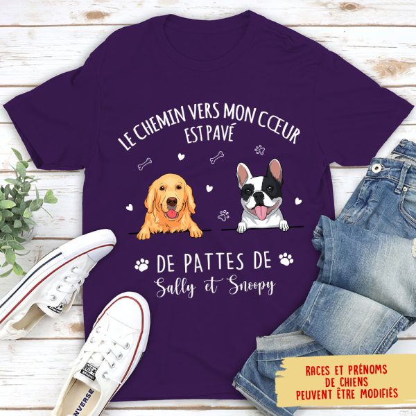 T-shirt Unisex Personnalisé - Le Chemin Vers Mon Coeur Verkauf – Bild 3