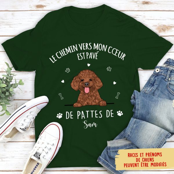 T-shirt Unisex Personnalisé - Le Chemin Vers Mon Coeur Verkauf – Bild 2