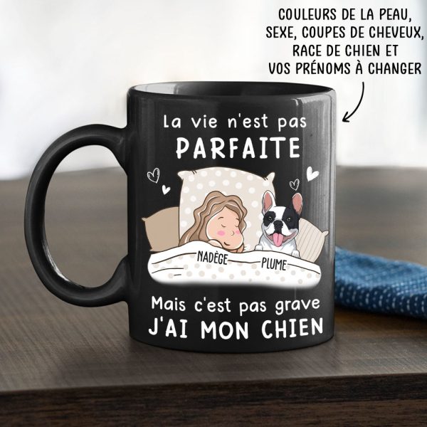Mug Personnalisé - La Vie N‘Est Pas Parfaite Mais J‘Ai Mon Chien Angebot – Bild 2