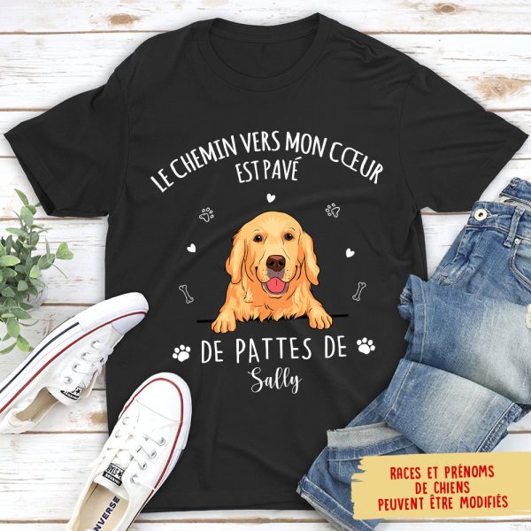 T-shirt Unisex Personnalisé - Le Chemin Vers Mon Coeur Verkauf